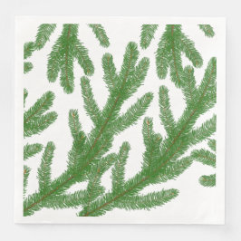 Weihnachtsbaumzweige Serviette