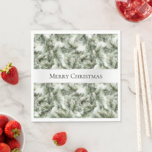 Weihnachtsbaumzweige Serviette