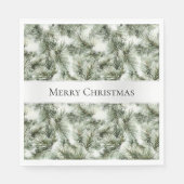 Weihnachtsbaumzweige Serviette (Vorderseite)