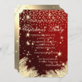 Weihnachtsbaumzweige, Weihnachtsfeiertage, Weihnac Einladung (Vorne/Hinten)