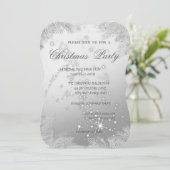 Weihnachtsbaumzweige, Weihnachtsfest im Unternehme Einladung (Stehend Vorderseite)