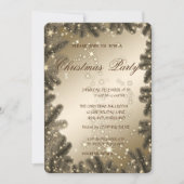 Weihnachtsbaumzweige, Weihnachtsfest im Unternehme Einladung (Vorderseite)