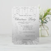 Weihnachtsbaumzweige, Weihnachtsfest im Unternehme Einladung (Stehend Vorderseite)