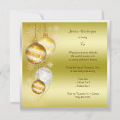 Weihnachtsbauten & Sterne 75. Geburtstag Einladung (Rückseite)