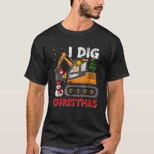 Weihnachtsbauwagen Bagger Party Pajam T-Shirt
