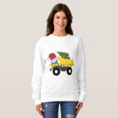 Weihnachtsbauwagen Sweatshirt (Vorne ganz)