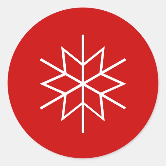 Weihnachtsbauweise für Umschlag Aufkleber mit Schn (Vorderseite)