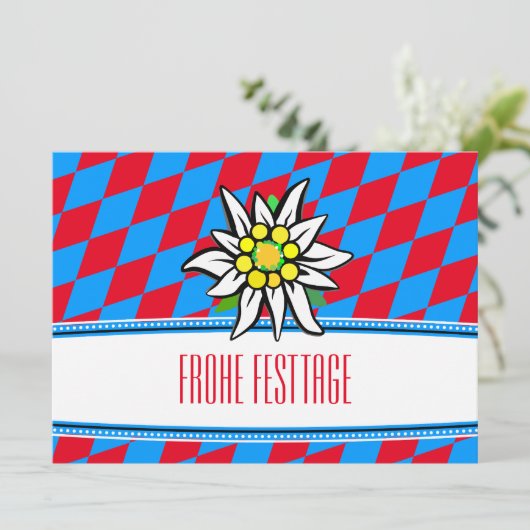 Weihnachtsbayerische Karten (Stehend Vorderseite)