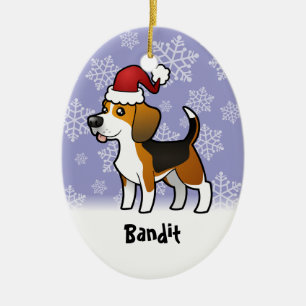 WeihnachtsBeagle (addieren Sie Ihren Keramikornament