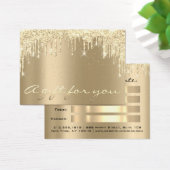 Weihnachtsbeauty Gold Confetti Geschenkgutschein (Schreibtisch)