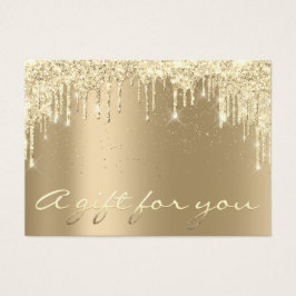 Weihnachtsbeauty Gold Confetti Geschenkgutschein