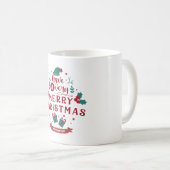 Weihnachtsbecher – Freude zur Feiertagszeit Kaffeetasse (VorderseiteRechts)