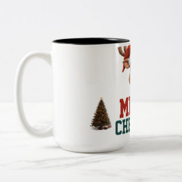Weihnachtsbecher-Geschenk anpassen Zweifarbige Tasse