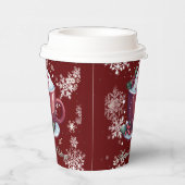 Weihnachtsbecher mit heißer Schokolade | Rote Papi Pappbecher (Rechts)