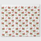 Weihnachtsbecher mit Marshmallow Geschenkpapier (Flach)