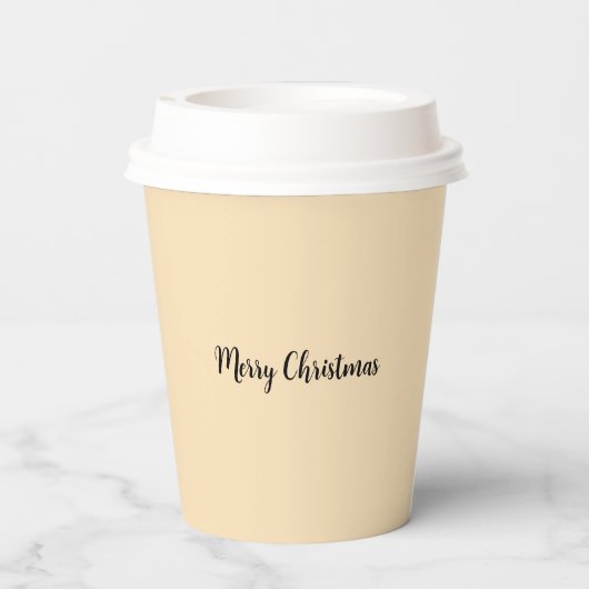 Weihnachtsbecher Pappbecher (Rückseite)