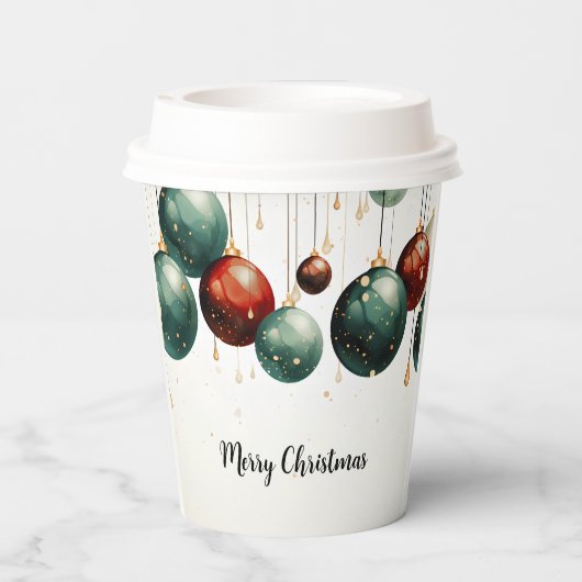 Weihnachtsbecher Pappbecher (Rückseite)