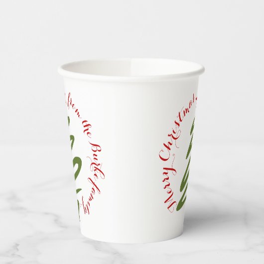 Weihnachtsbecher Pappbecher (Links)