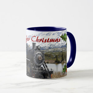 Weihnachtsbecher Zuhause im Zug Tasse