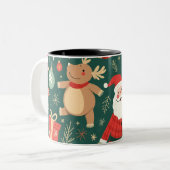 Weihnachtsbecher Zweifarbige Tasse (Vorderseite Links)