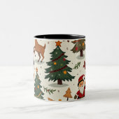 Weihnachtsbecher Zweifarbige Tasse (Mittel)