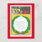 Weihnachtsbedeckung Feiertagspostkarte (Vorderseite)