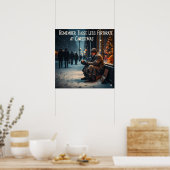 WEIHNACHTSBEDÜRFNISSE ERINNERN SIE SICH AN DIE ARM POSTER (Küche)