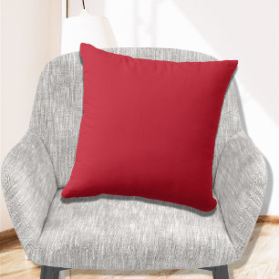 Weihnachtsbeere Rot Modern Einfarbige Basis Farbe Kissen