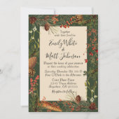 Weihnachtsbeeren, die Einladung im Grün Wedding (Vorderseite)