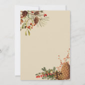 Weihnachtsbeeren, die Einladung im Grün Wedding (Rückseite)