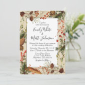 Weihnachtsbeeren, die Einladung Wedding sind (Stehend Vorderseite)