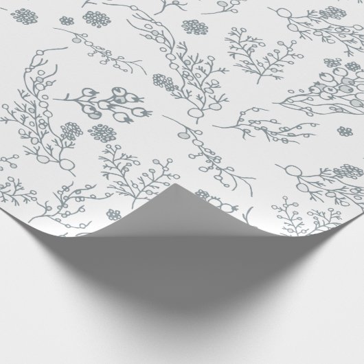 Weihnachtsbeeren Geschenkpapier (Ecke)