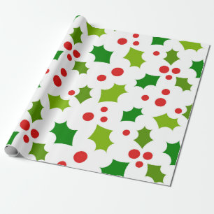 Weihnachtsbeeren Geschenkpapier