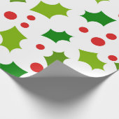 Weihnachtsbeeren Geschenkpapier (Ecke)