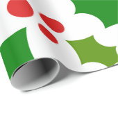 Weihnachtsbeeren Geschenkpapier (Rolleneckpunkt)