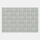 Weihnachtsbeeren Geschenkpapier Set (Vorderseite 3)