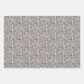 Weihnachtsbeeren Geschenkpapier Set (Vorderseite)