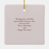 Weihnachtsbeeren Keramikornament (Rückseite)