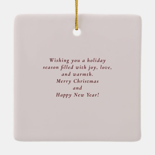 Weihnachtsbeeren Keramikornament (Rückseite)