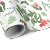 Weihnachtsbeeren, Mistelbeeren und Heilige Geschenkpapier (Rolleneckpunkt)