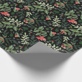 Weihnachtsbeeren, Mistelbeeren und Heilige Geschenkpapier (Ecke)