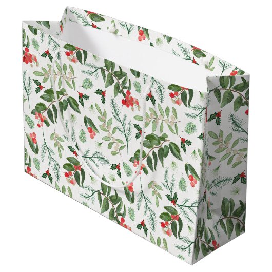 Weihnachtsbeeren, Mistelbeeren und Heilige Große Geschenktüte (Rückseite Schrägansicht)