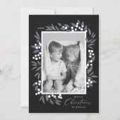 Weihnachtsbeeren - Urlaubskarte Feiertagskarte (Vorderseite)