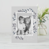 Weihnachtsbeeren - Urlaubskarte Feiertagskarte (Stehend Vorderseite)