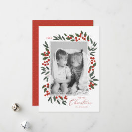 Weihnachtsbeeren - Urlaubskarte Feiertagskarte