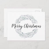 Weihnachtsbeeren Winterurlaub Postkarte (Vorne/Hinten)