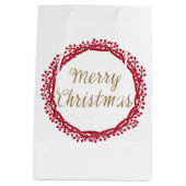 Weihnachtsbeerentasche Mittlere Geschenktüte (Rückseite)
