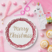 Weihnachtsbeerzettel Pappteller (Party)