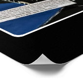 'Weihnachtsbegegnungen' Malerei auf einem Poster (Ecke)