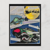 'Weihnachtsbegegnungen' Malerei auf einem Postkarte (Vorderseite)